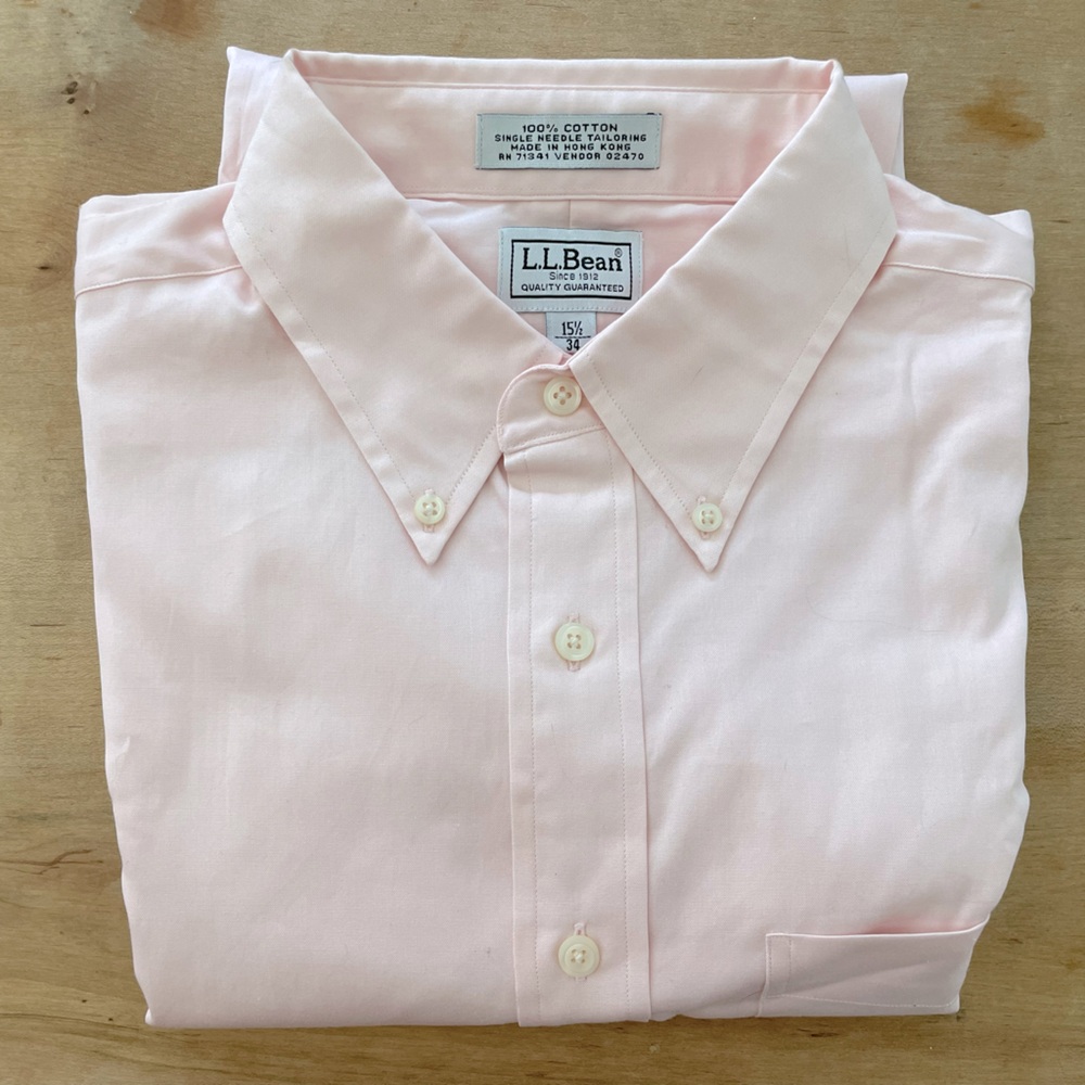 LL Bean long-sleeve cotton oxford